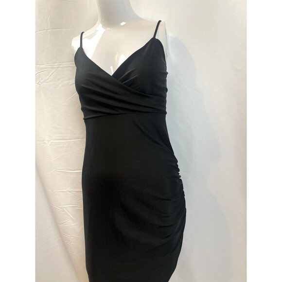 Edgy Whimsigoth Black Ruched Windsor Gothic Dress Extra Small - Picture 2 of 14